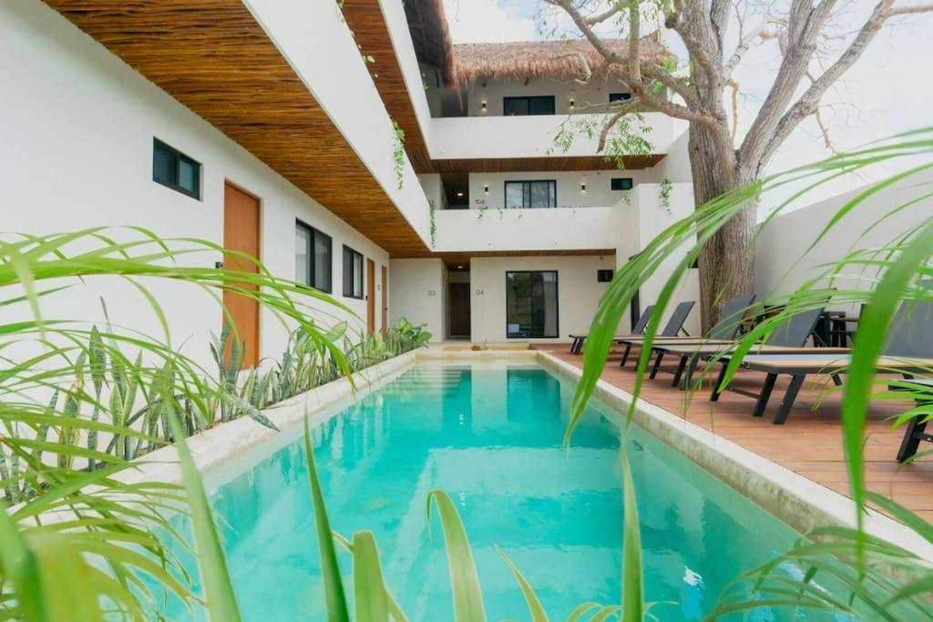 Cozy Apartment With Pool In Bacalar Center Εξωτερικό φωτογραφία