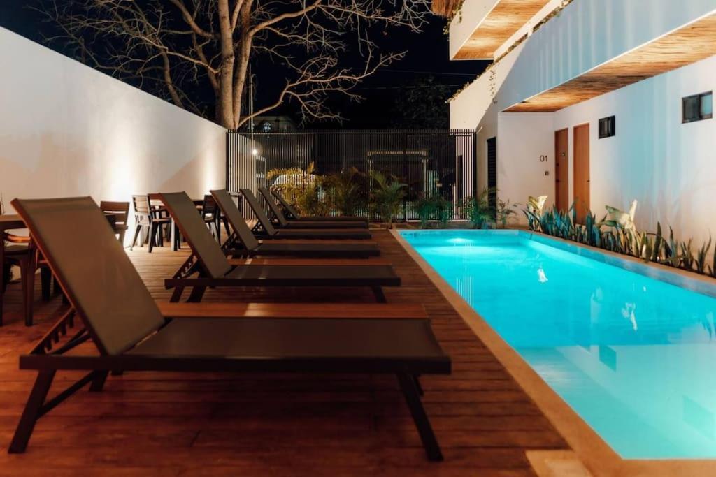 Cozy Apartment With Pool In Bacalar Center Εξωτερικό φωτογραφία