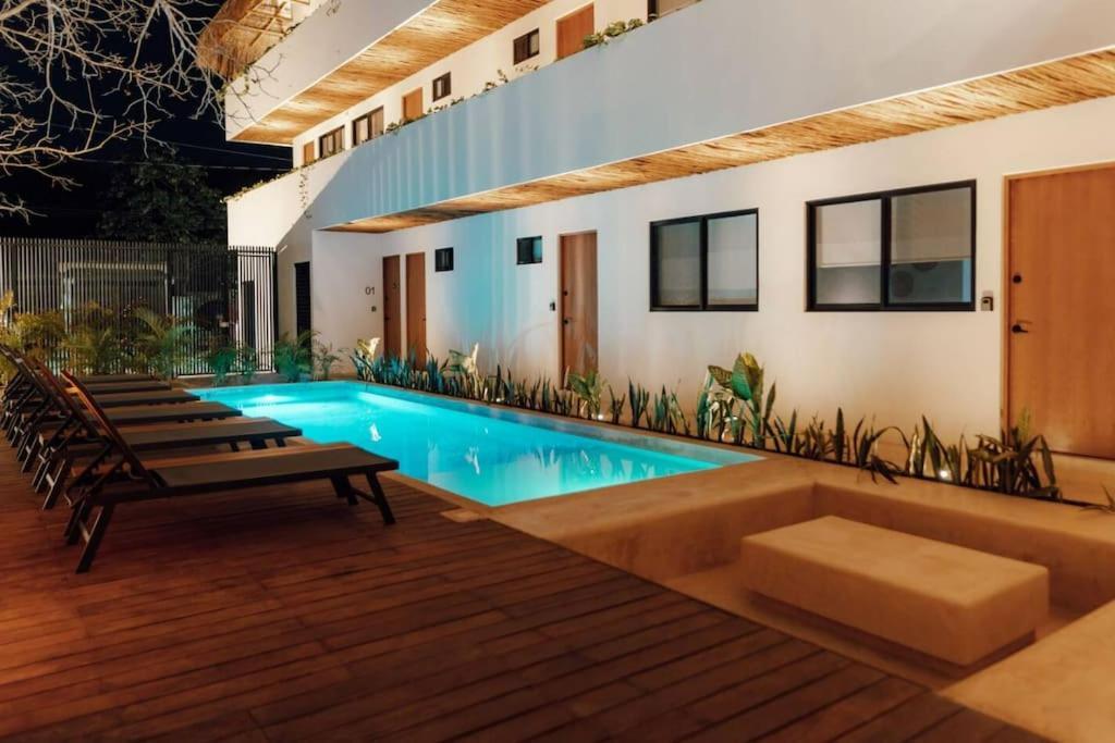 Cozy Apartment With Pool In Bacalar Center Εξωτερικό φωτογραφία